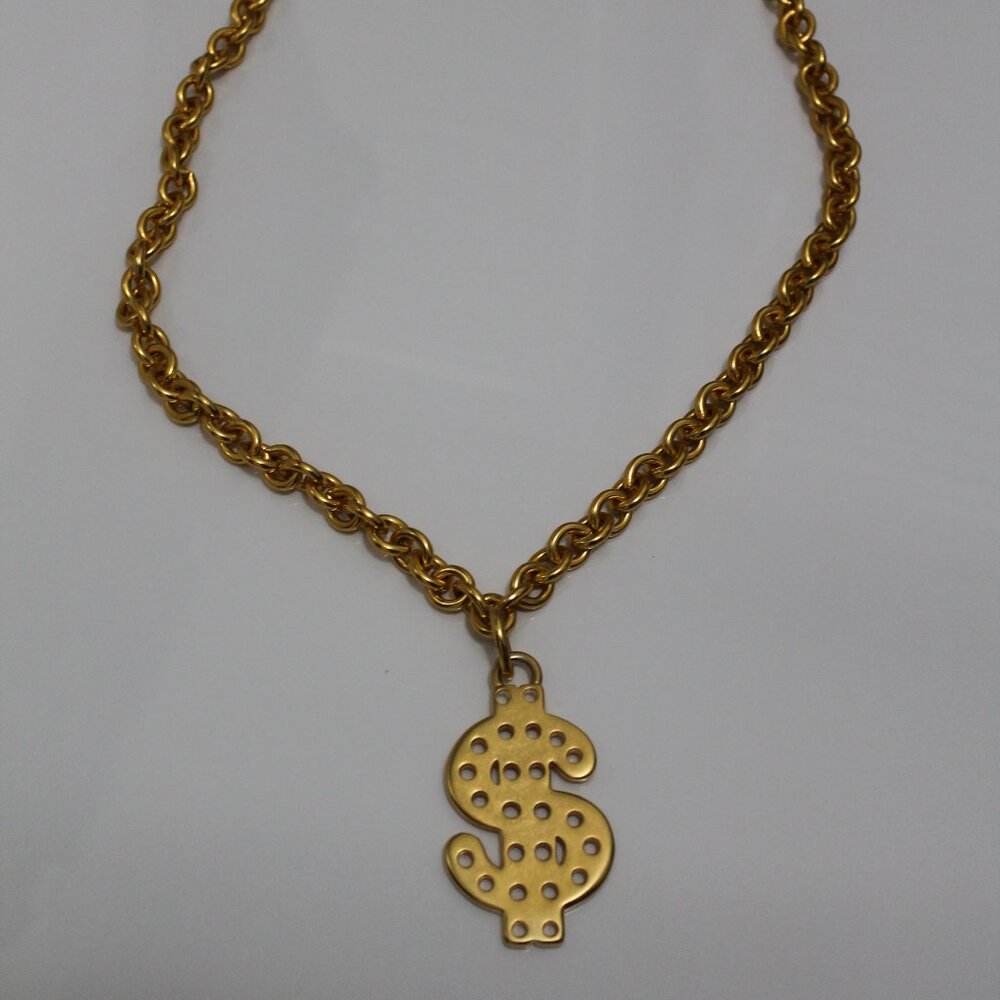 Dollar Sign Necklace and Earings